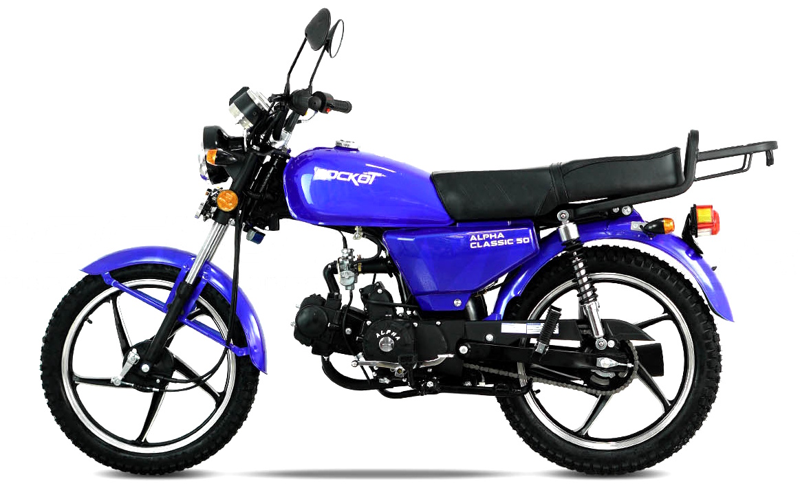 Мопед ROCKOT ALPHA CLASSIC (синий глянцевый)