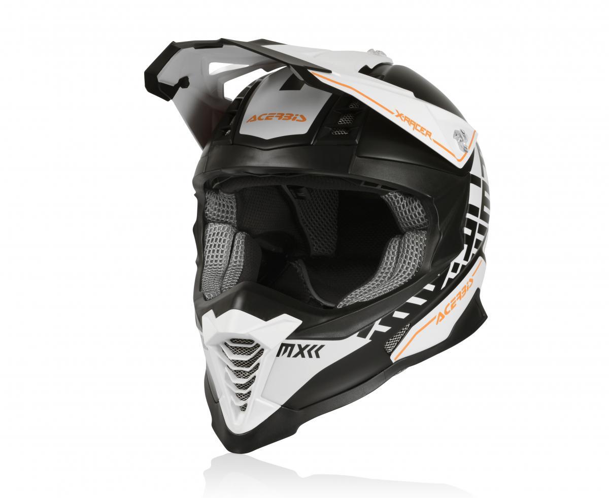 Шлем кросс ACERBIS IMPACT X-RACER VTR WHITE/BLACK