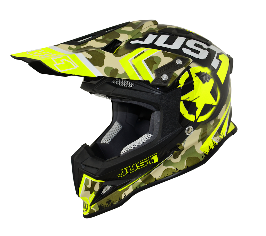 Шлем (кроссовый) JUST1 J12 KOMBAT Yellow